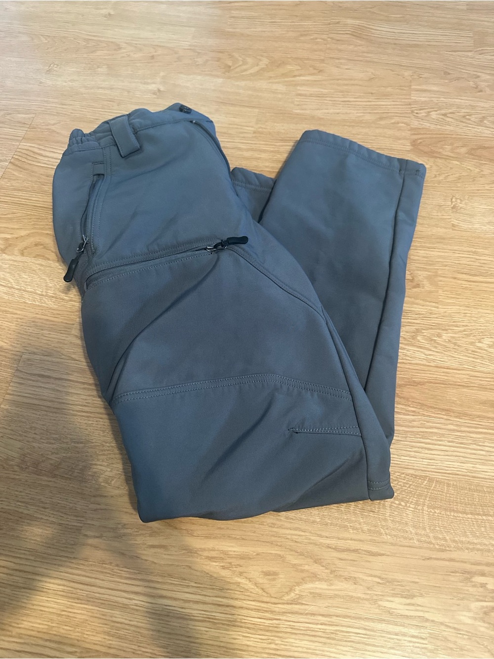 Men's grey snow pants